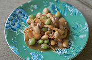 034 大豆と枝豆のケチャップ煮